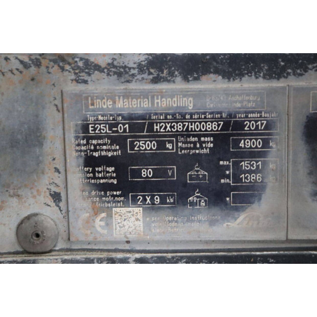 2017 Linde E25L-01-48211448