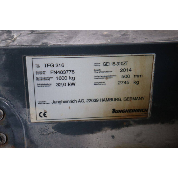 2014 Jungheinrich TFG316-48211552