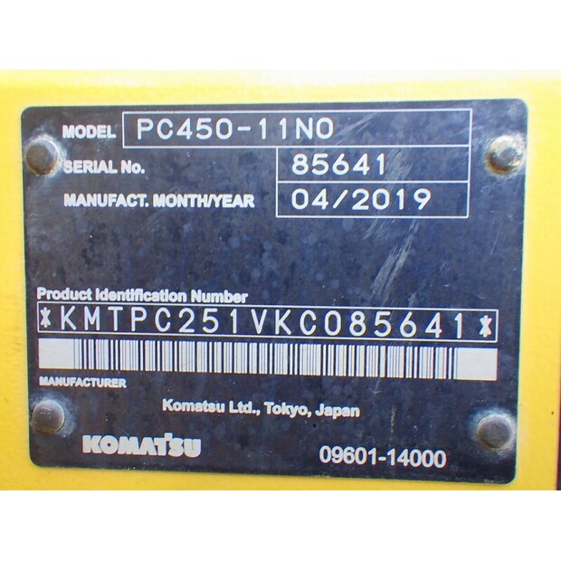 2019 Komatsu PC450-11N0-48230716