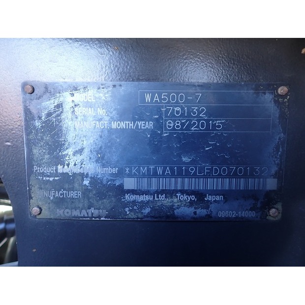 2015 Komatsu WA500-7-48232888