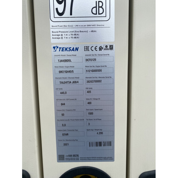 2021 Baudouin TJ446BD5L-48238795