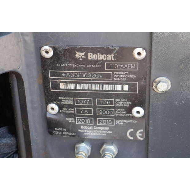 2018 BOBCAT E10-AAEM-48239105
