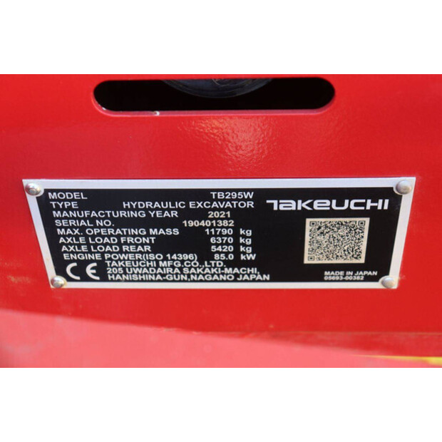 2021 تاكوتشي TB295W-48239328