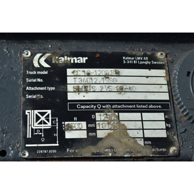 1990 KALMAR DC18-1200-48241015