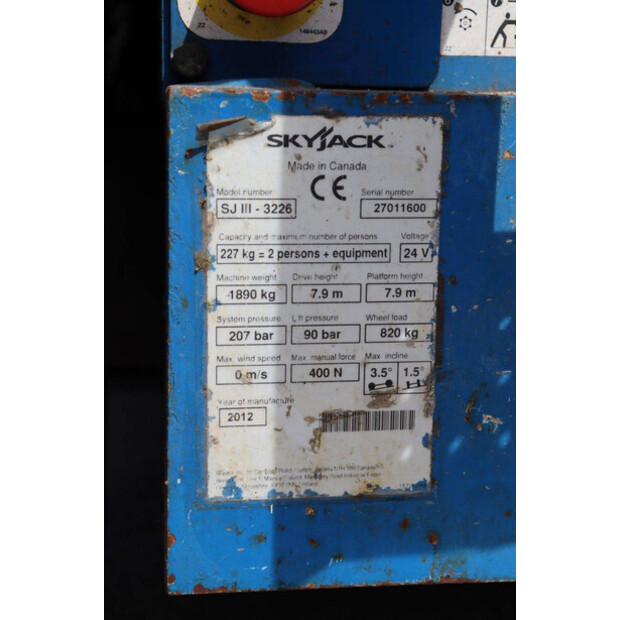 2012 SkyJack SJ3226-48241408