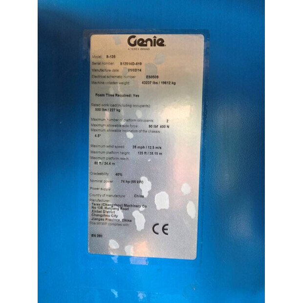 2014 Genie S-125-48242253