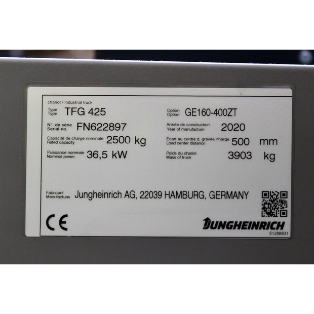 2020 Jungheinrich TFG 425 440 ZT-48250661