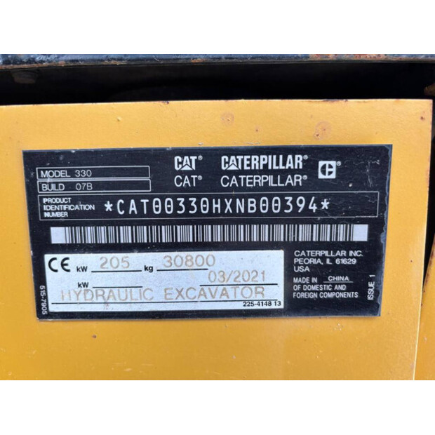 2021 Caterpillar 330-48258943