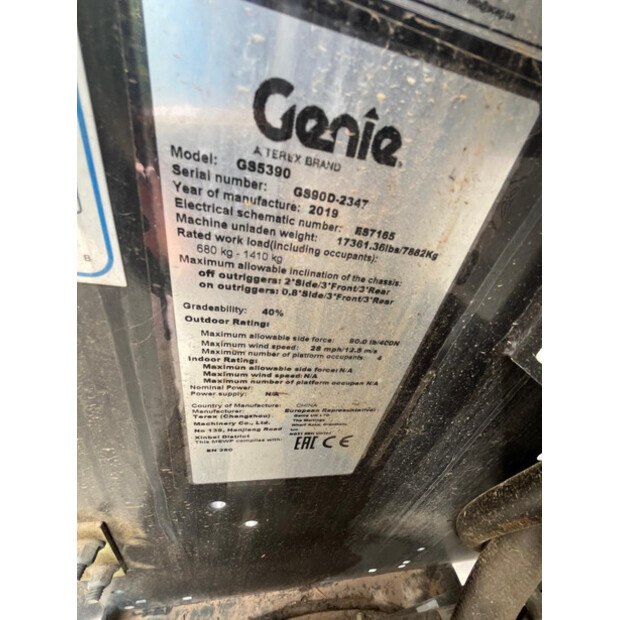 2019 Genie GS5390-48263739