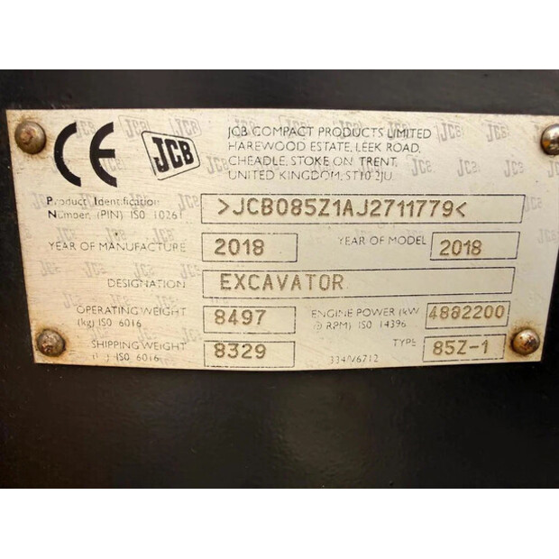 2018 JCB 85Z-1-48263835