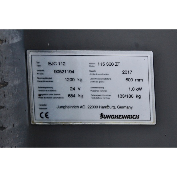 2017 Jungheinrich EJC 112 360 ZT-48270922