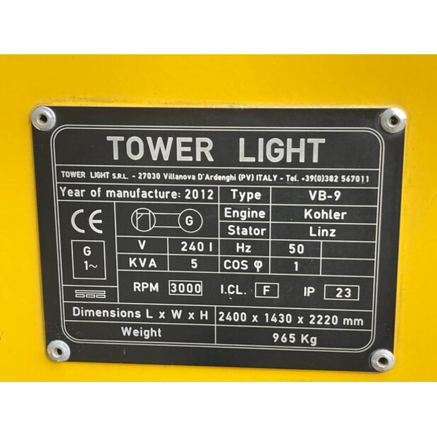 2012 Tower Light VB9-48283567