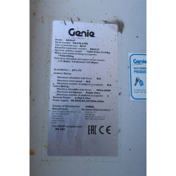 2019 Genie GS4047-48351243