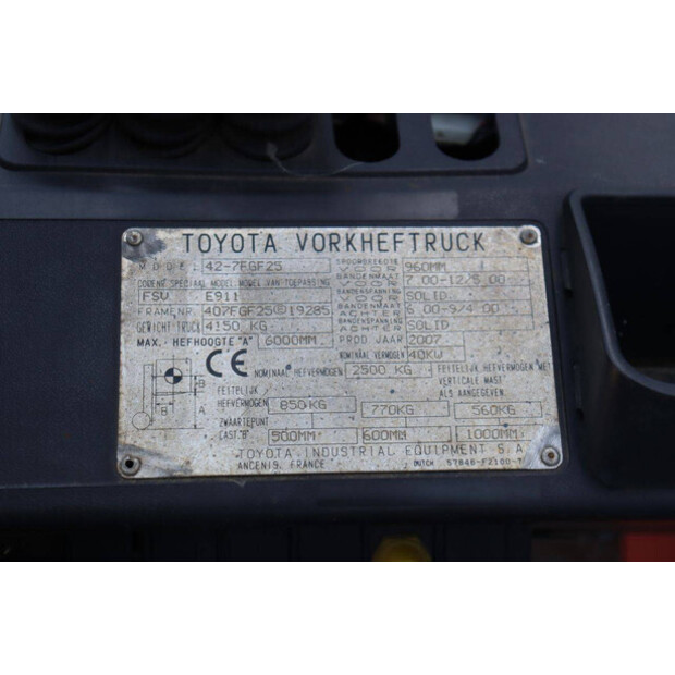 2007 Toyota 42-7FGF25-48351280