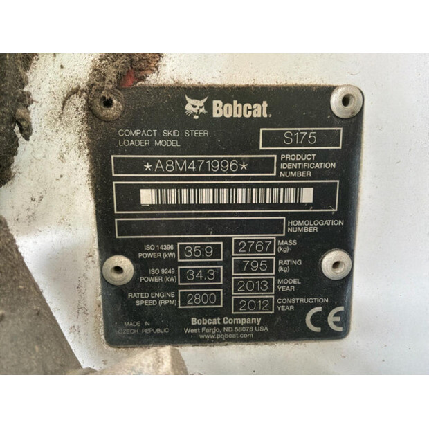 2012 بوبكات S175-48352124