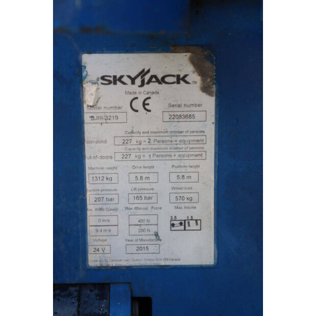 2015 SkyJack SJIII-3219-48353569