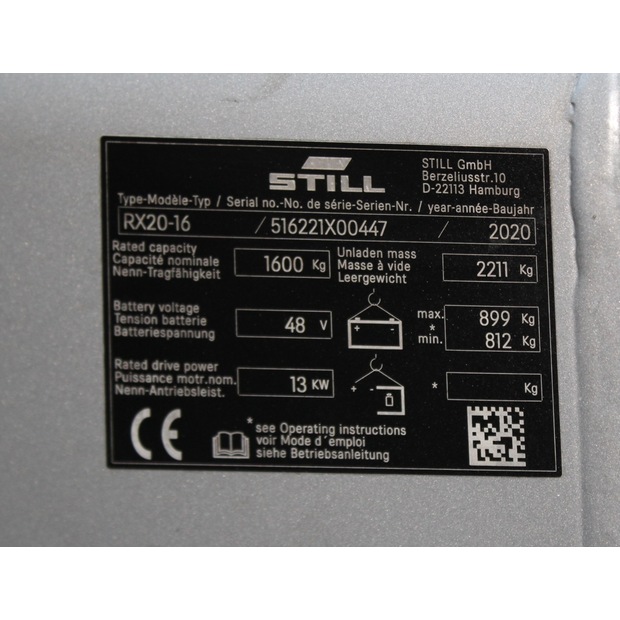 2020 Still RX 20-16 LI-ION-48362216