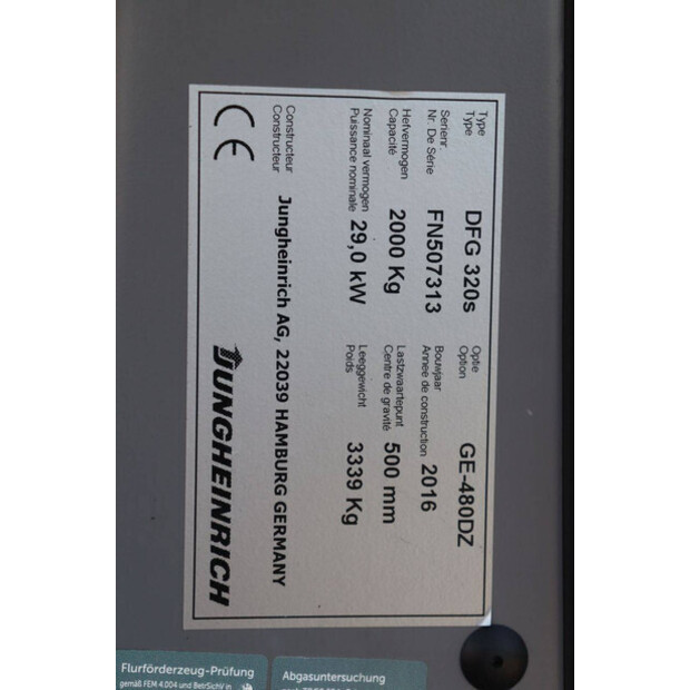 2016 Jungheinrich DFG 320s-48372538