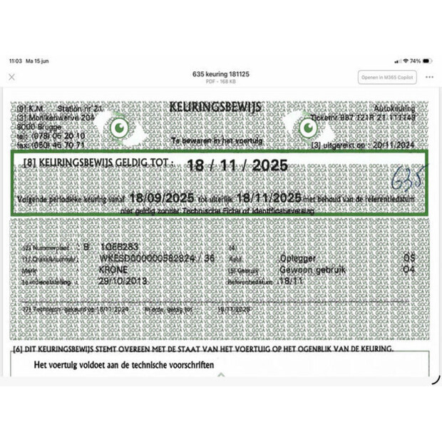 2013 Krone SD-48374107