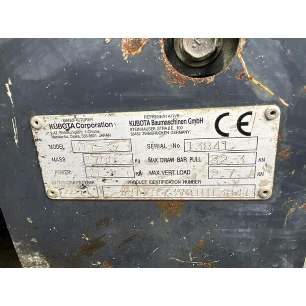 2011 KUBOTA U17-3A-48374335