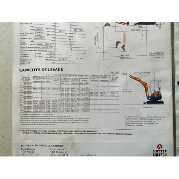 2011 KUBOTA U17-3A-48374337
