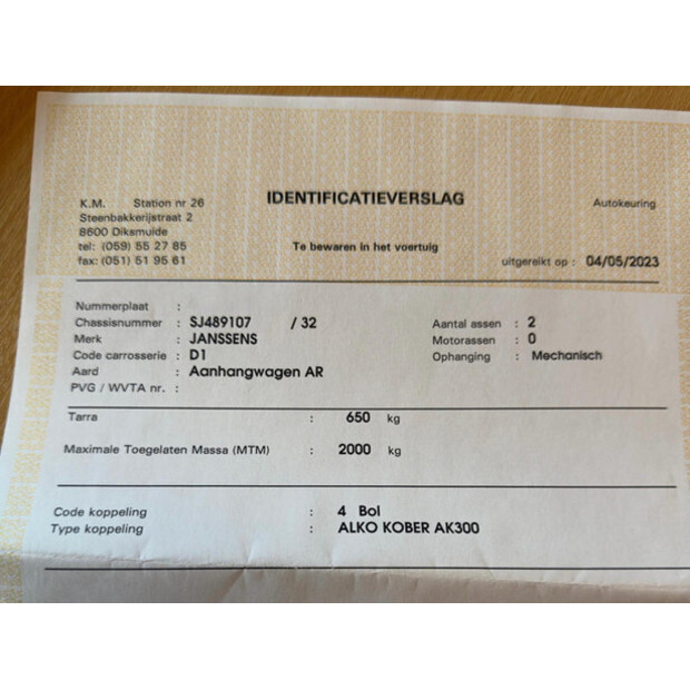 1991 JANSSENS BSA80-48398582