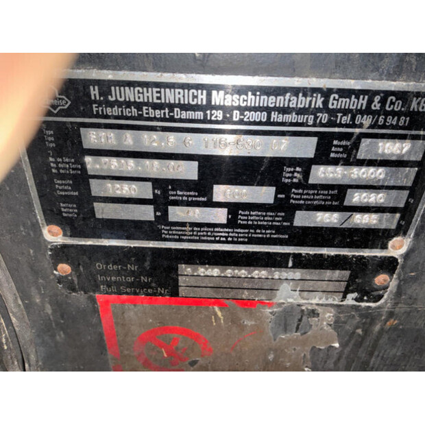 1987 Jungheinrich ETH A 12.5G 115-530 OZ-48402317
