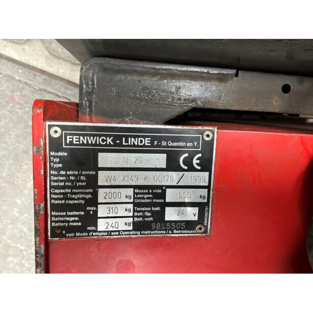 1999 Fenwick-Linde N20-48402352