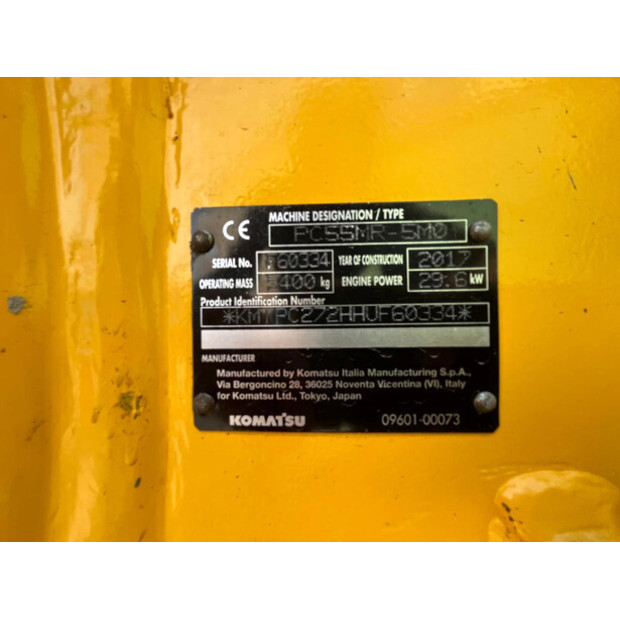 2017 Komatsu PC55MR-5MO-48424100