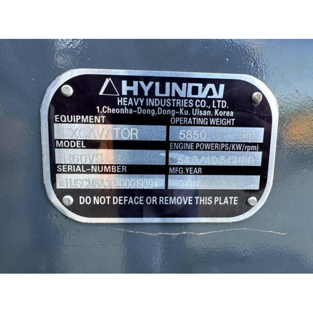 2018 Hyundai R60VS-48424991