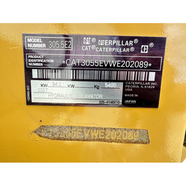 2017 Caterpillar 305.5E2-48425345