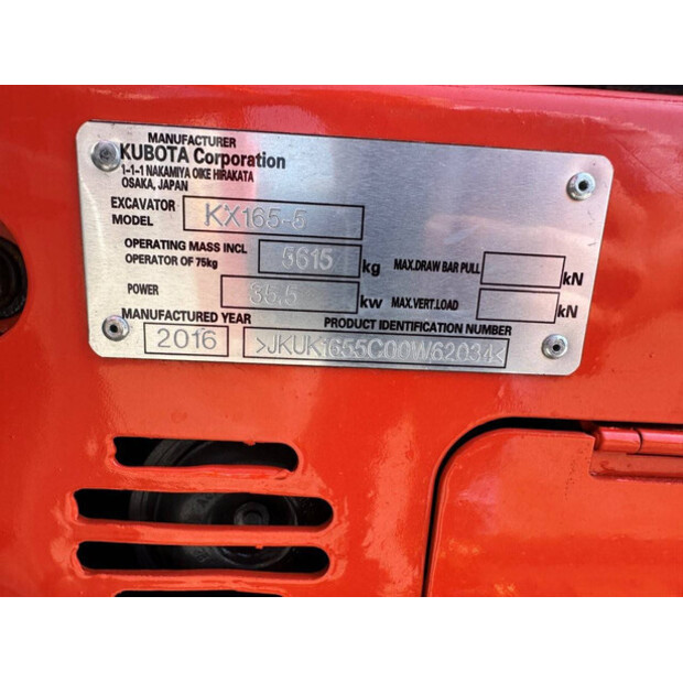 2016 KUBOTA KX165-5-48425571