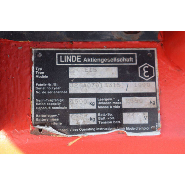 1990 Linde E15-48426935