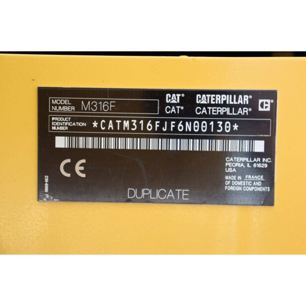 2016 Caterpillar M316F-48427315