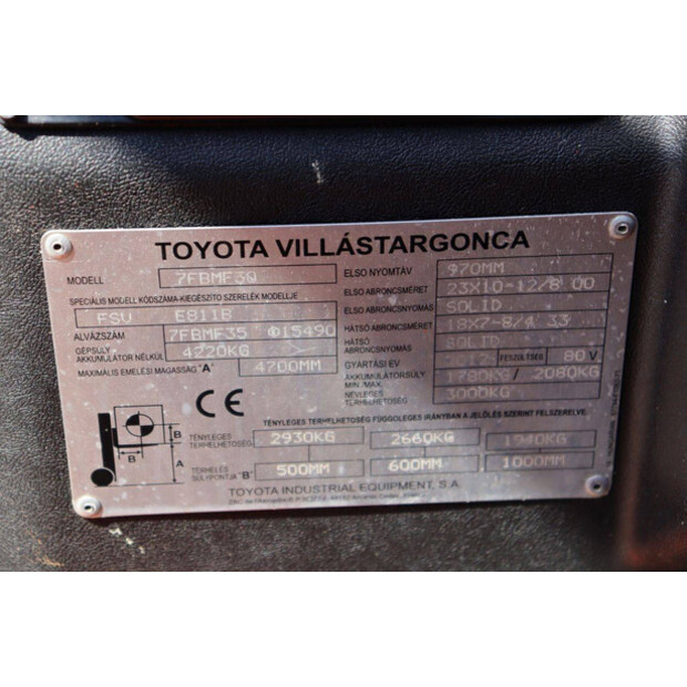 2012 Toyota 7FBMF30-48427717