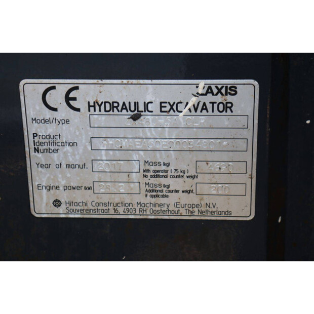 2017 Hitachi ZX48U-5A CLR-48428068