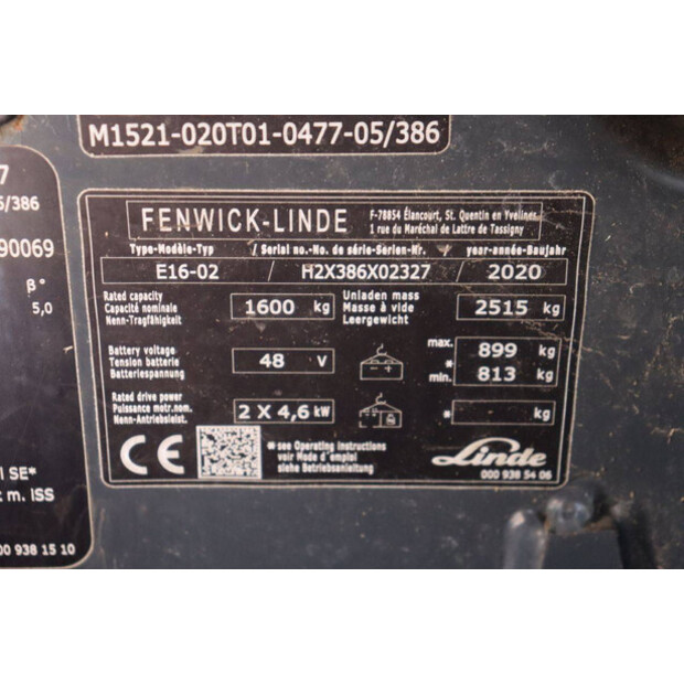 2020 Linde E16-02-48428987