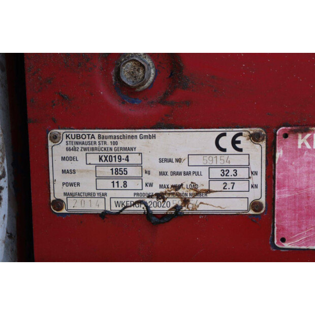 2014 KUBOTA KX019-4-48430182