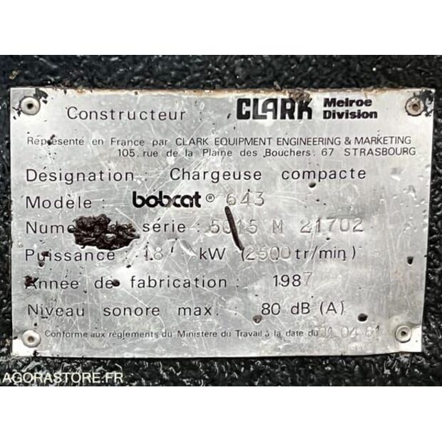 1987 BOBCAT 643-48489195