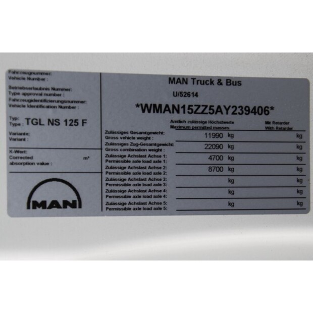 2009 MAN TGL 12.220BL-48522889