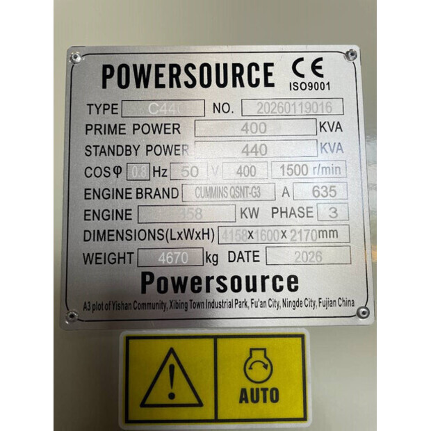2026 CUMMINS QSNT-G3-48523006