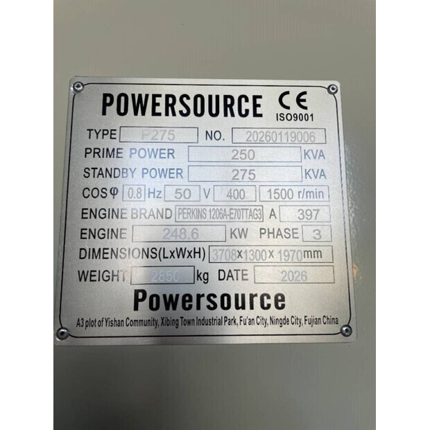 2026 Perkins 1206A-E70TTAG3-48523216