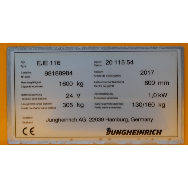 2017 Jungheinrich EJE 116 LI-ION-48548741