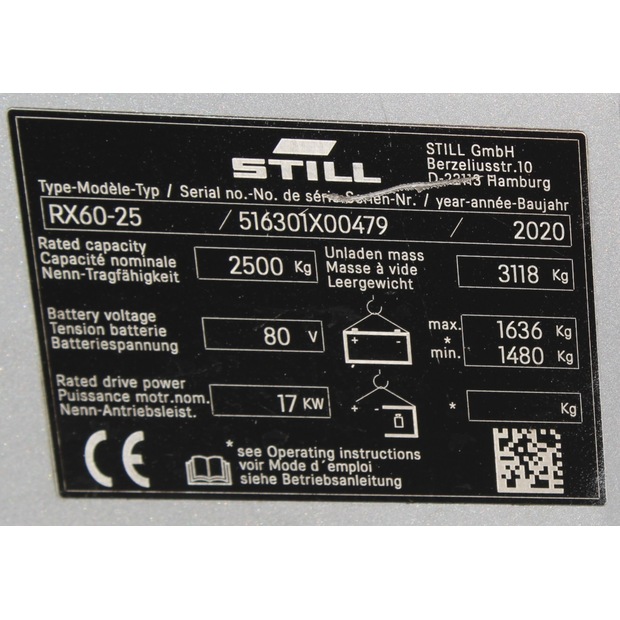 2020 Still RX60-25 LI-ION-48571542