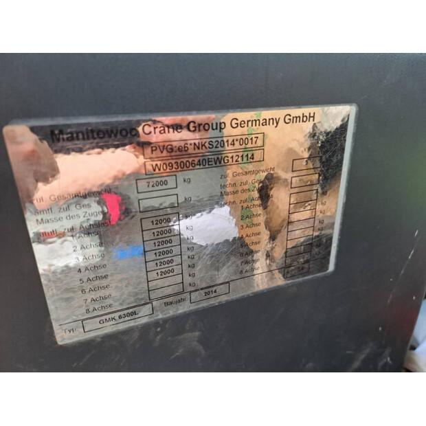 2014 GROVE GMK 6300 L-48587292