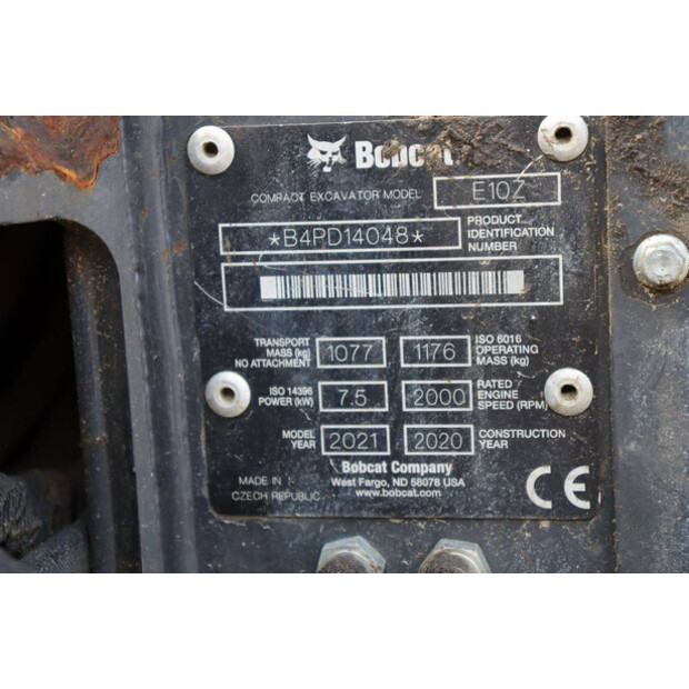 2020 BOBCAT E10Z-48591382