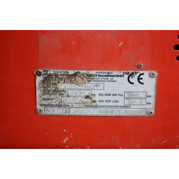 2019 KUBOTA KX080-4A2-48591865