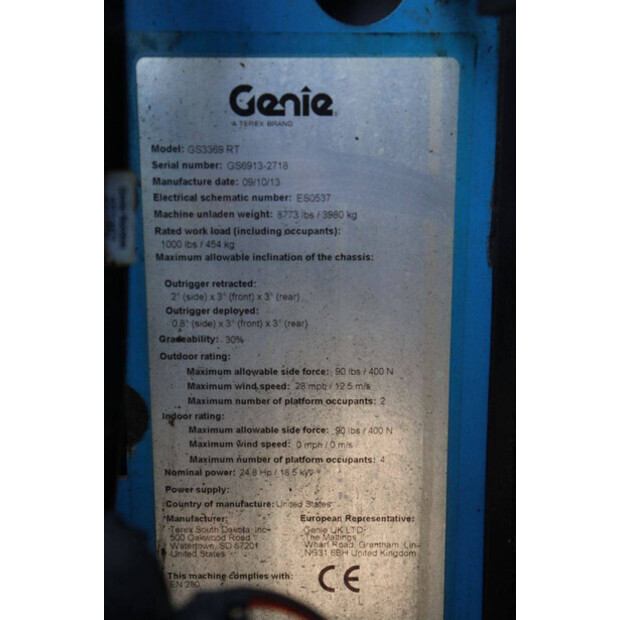 2013 Genie GS3369 RT-48592263