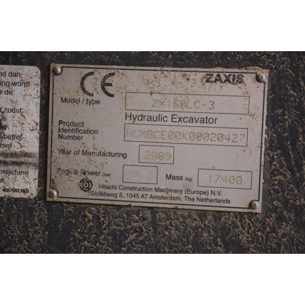 2009 هيتاشى ZX160LC-3-48592740