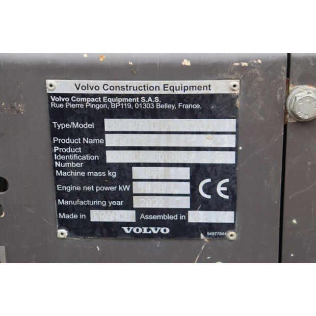 2022 Volvo ECR25D-48596307
